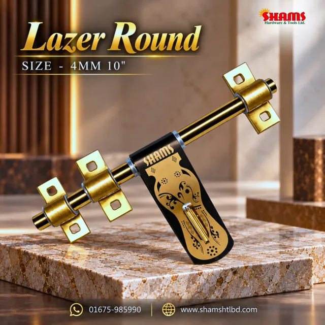 SHAMS Lazer Round Aldrop – SS 4MM 10 Inch