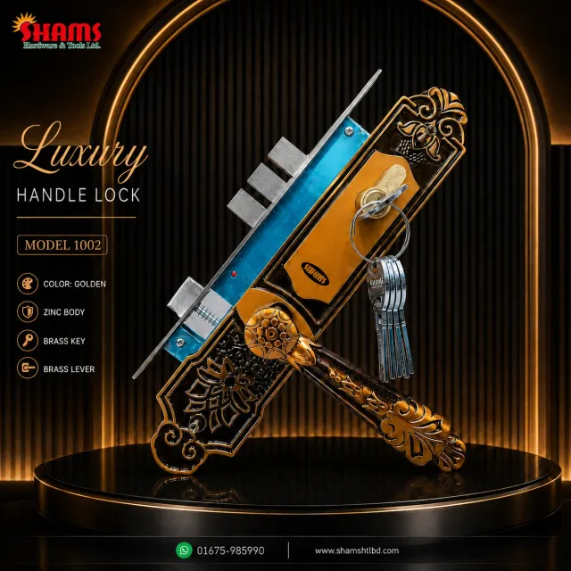 SHAMS Golden Door Handle Lock – Model 1002